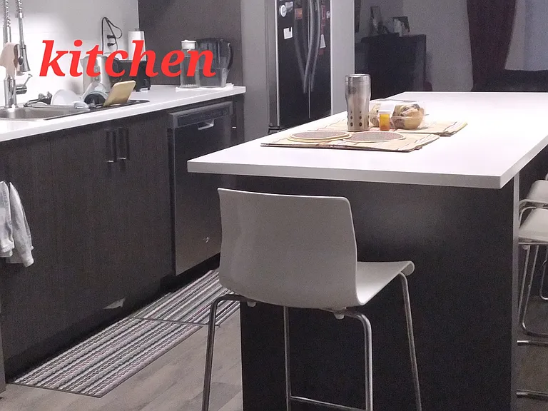 shared kitchen area