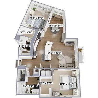 Floor plan Olympus