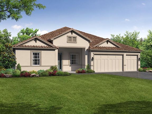 Strabane floor plan French Country elevation exterior rendering William Ryan Homes Tampa