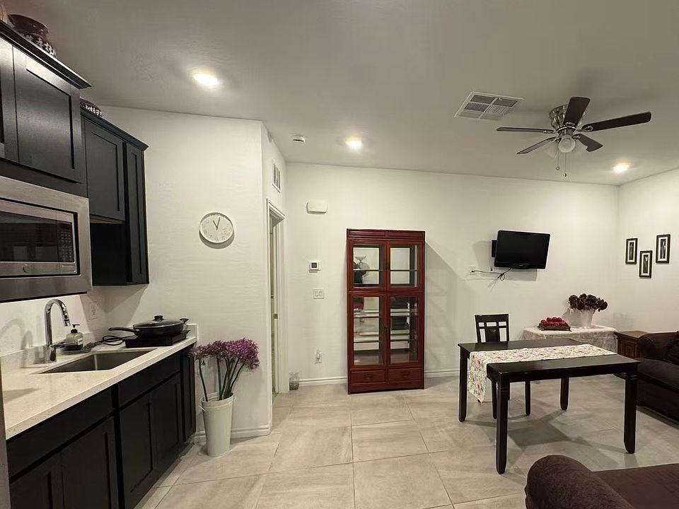 Living room and kitchenette.
