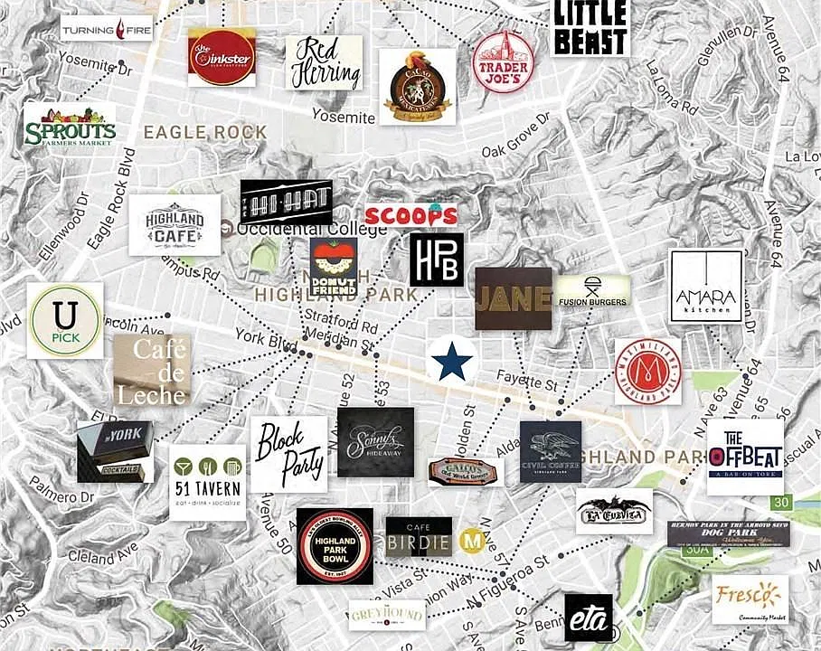 Minutes away from popular eateries on York Blvd.