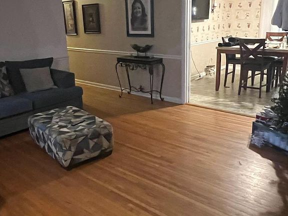 Living room and formal dining room