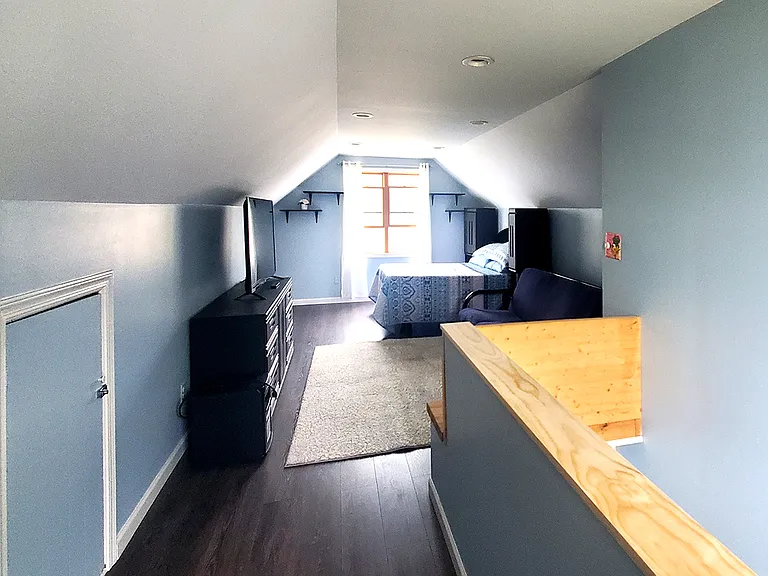 Bedroom 3, upstairs in bungalow.