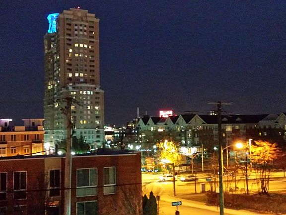 Night eastern view from deck