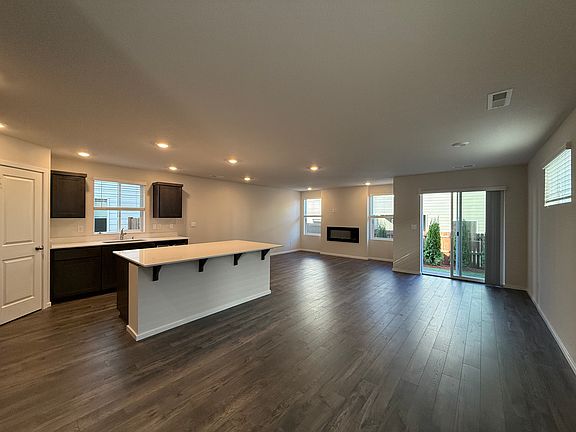 Great room w/ custom fireplace