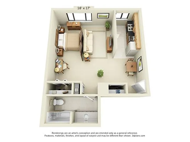 Floor plan Studio
