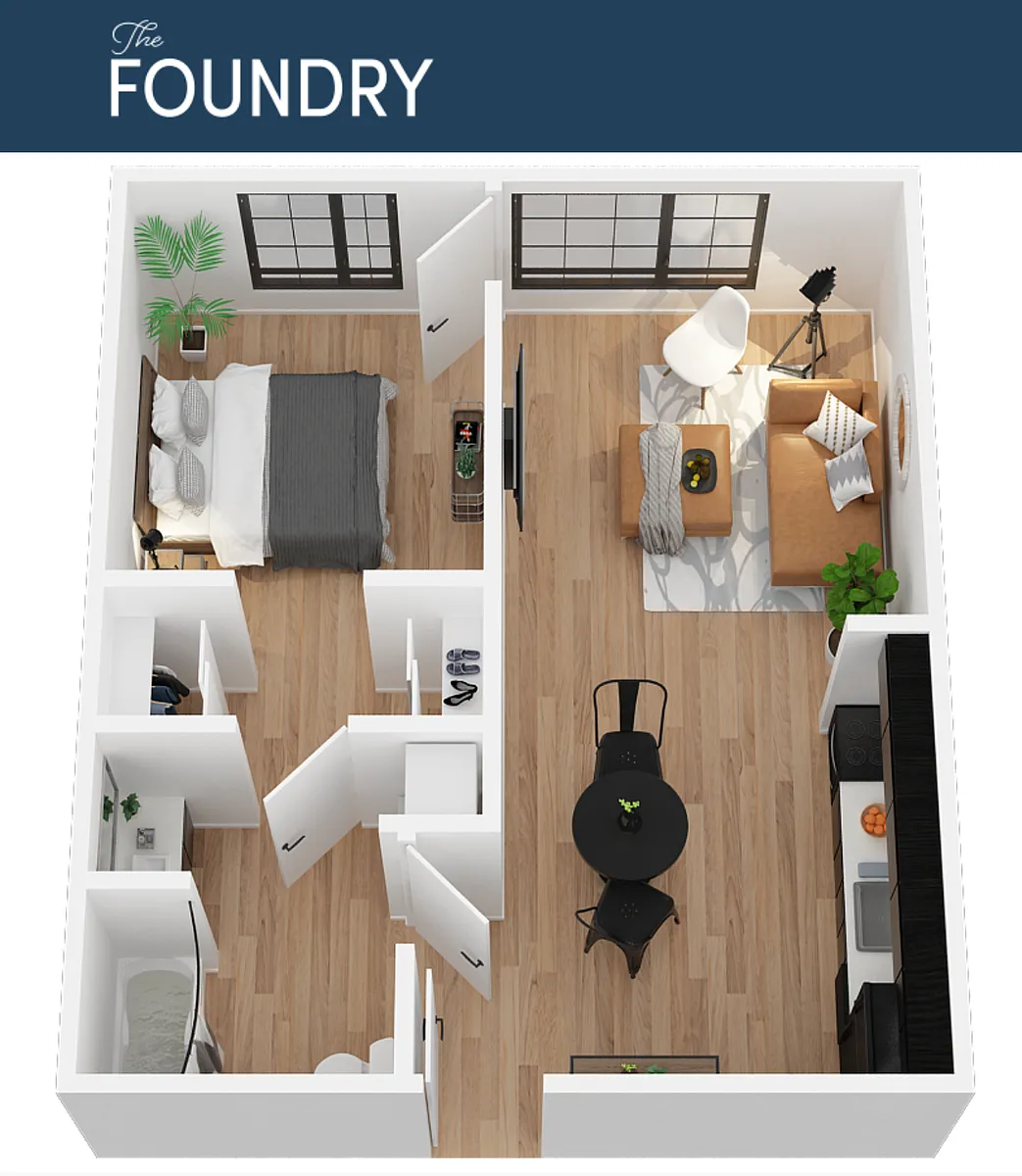 Floor plan 1X1