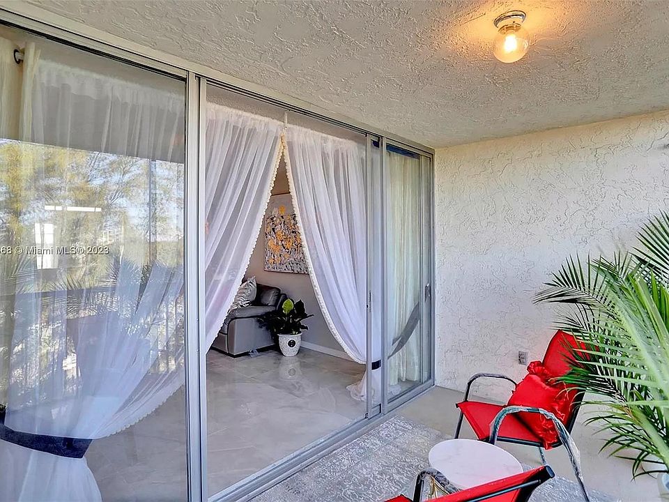 SCREENED BALCONY.