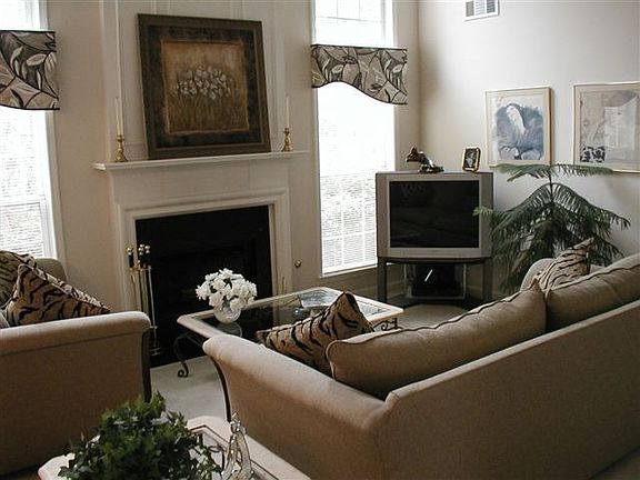 Cozy great room with fireplace