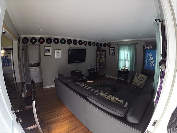 view of  living room from front door