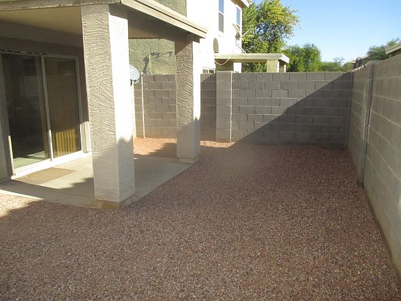 Fenced back yard