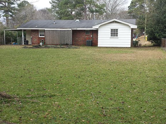 Large fenced backyard