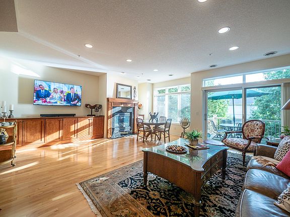 Great room with gas fireplace.