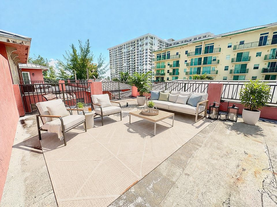 Private rooftop terrace ideal for outdoor living,( image is virtual staged).