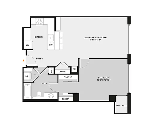 Floor plan 1E
