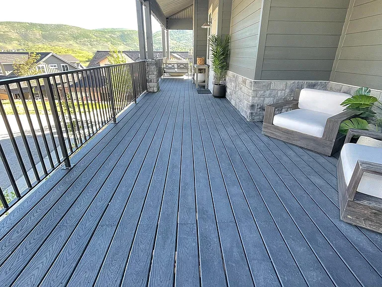 Wrap around deck