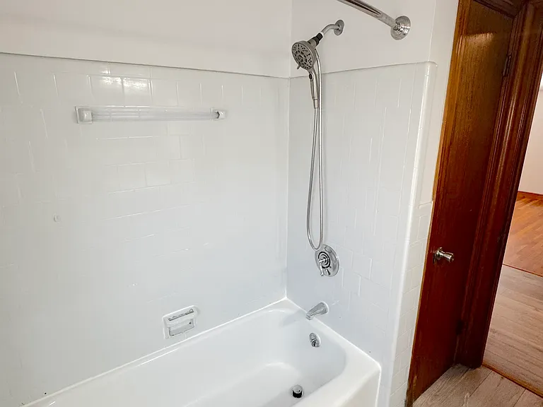 Bath with storage closet