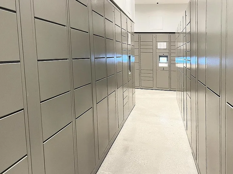 Newly remodeled package room