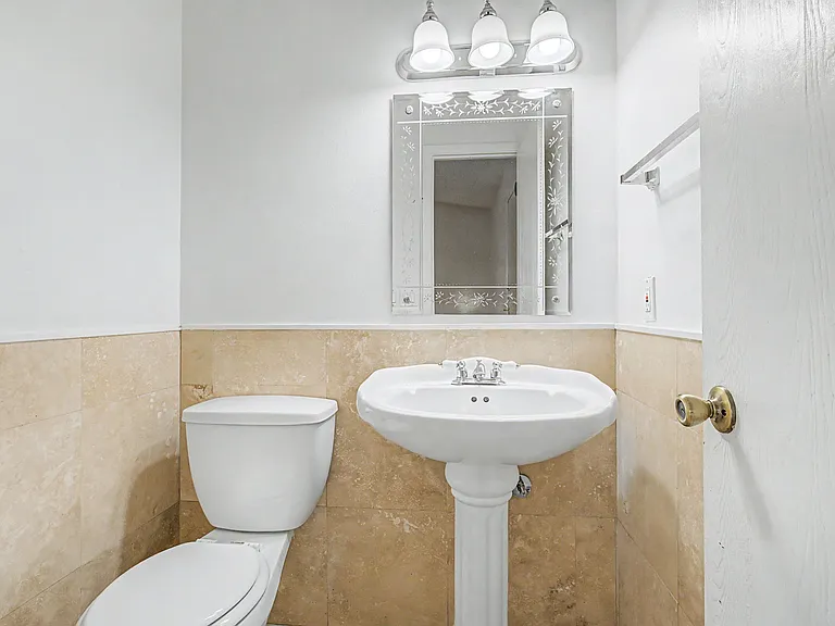 Half bathroom on the main floor