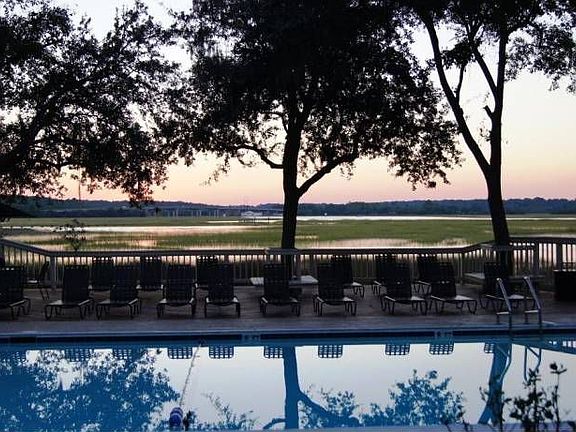 Sunset From the Pool