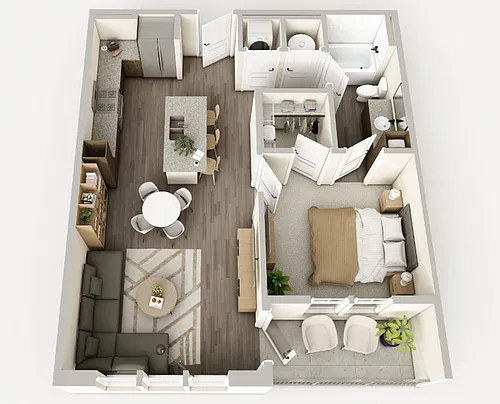 Floor plan 1 Bedroom