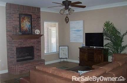 Gas/wood fireplace in greatroom
						:
						Large greatroom is perfect for entertaining. Looks out on cable ready patio.