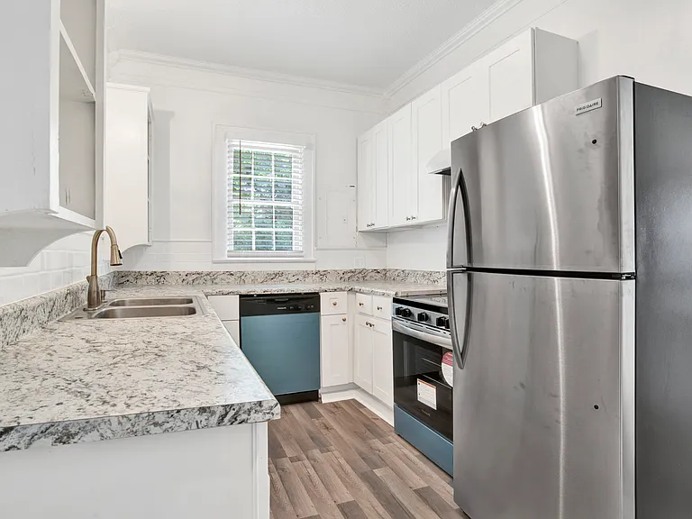 New kitchen with new appliances.