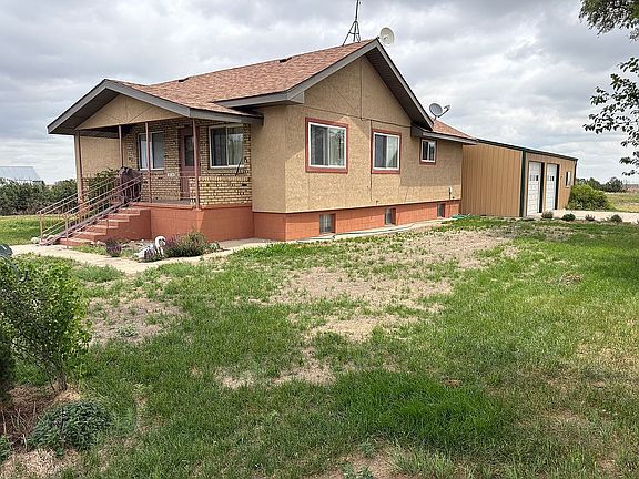 W & S side of home/garage