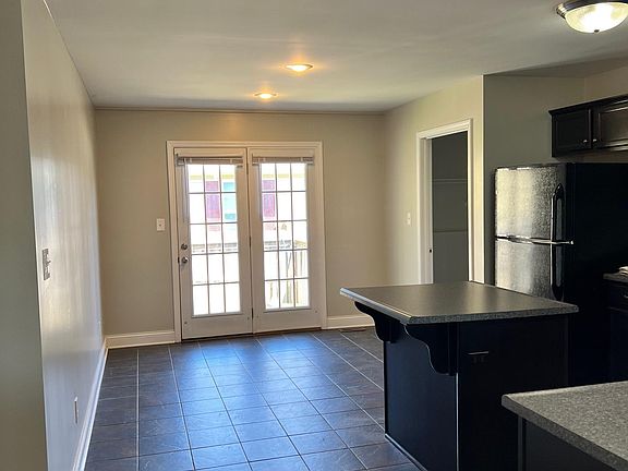 Kitchen eating area, view from living room.
