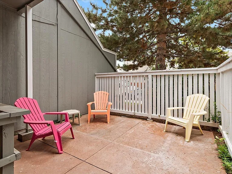 Patio off the master bedroom