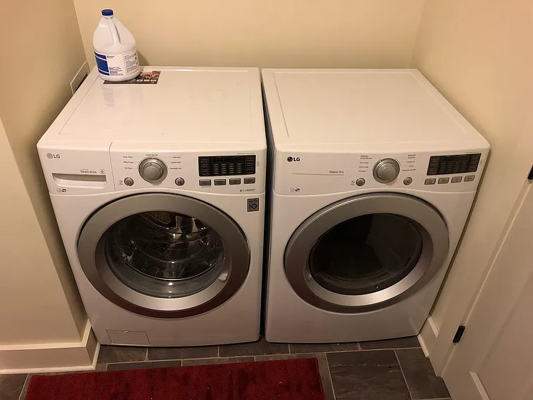 On premise electric washer and dryer