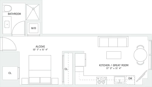 Floor plan Studio-S3