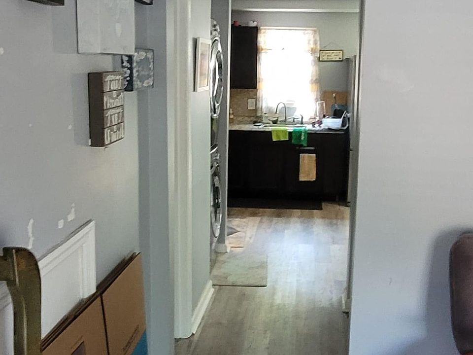 Living room to kitchen view.