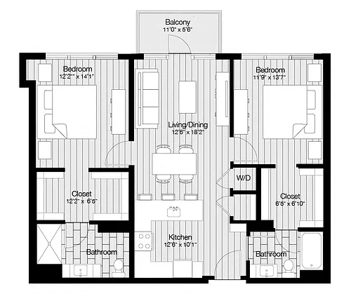 Floor plan B1R