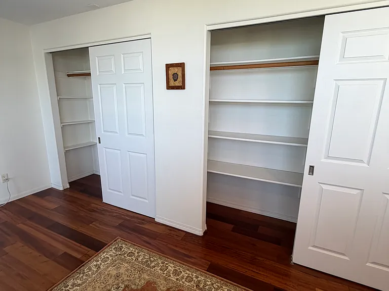 Closet space in area near front door