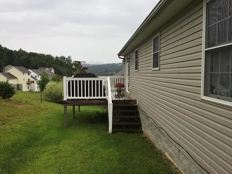 Backyard view with Deck