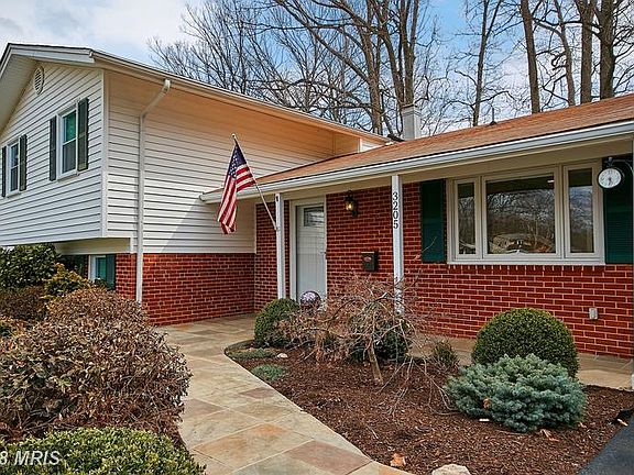 Front porch elevation with custom stamped walkway
