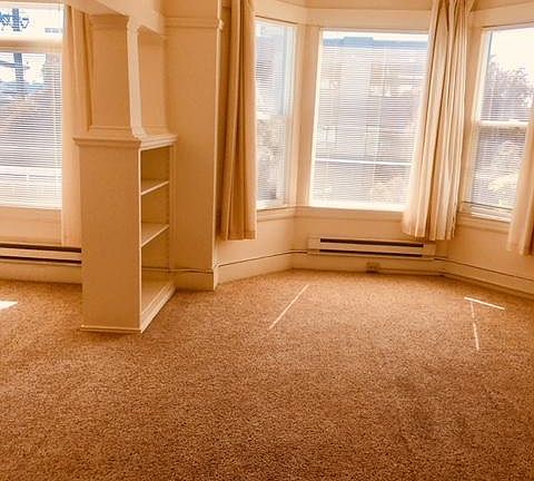 Living room with Bay Windows