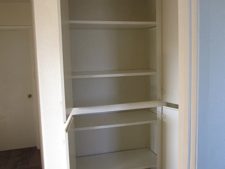 Linen closet on right at upstairs hall area