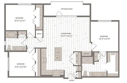 Floor plan C1