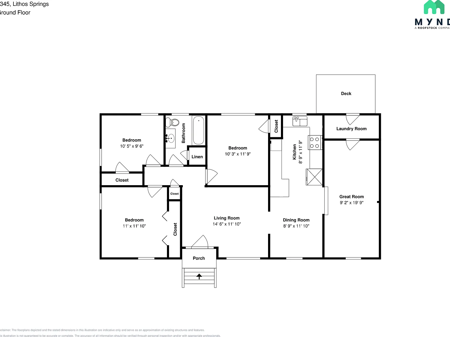 3 bed, 1.0 bath, 1144 sqft, $1,530 — Photo 2