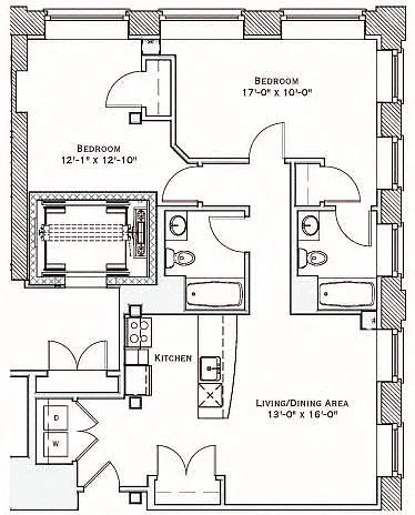 Floor plan 2 Bedroom