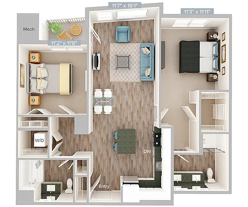 Floor plan B2_1076SF2149