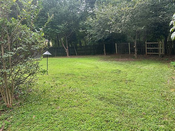 Private fenced in back yard