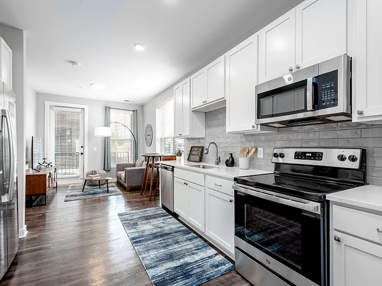 8 on the Park Kitchen and Living Room