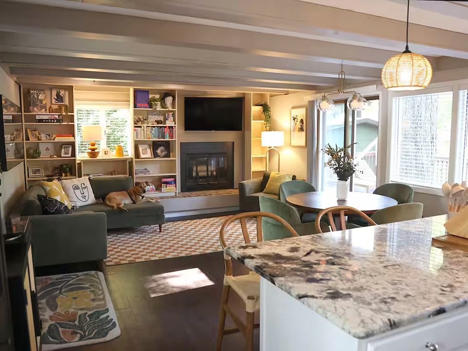 Living Room and Kitchen area