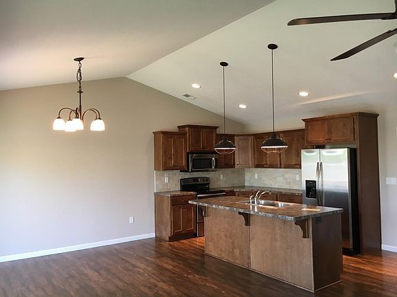 Kitchen with Stainless Steel Appliances.