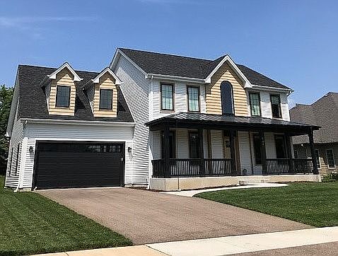 Front, 8' high garage door