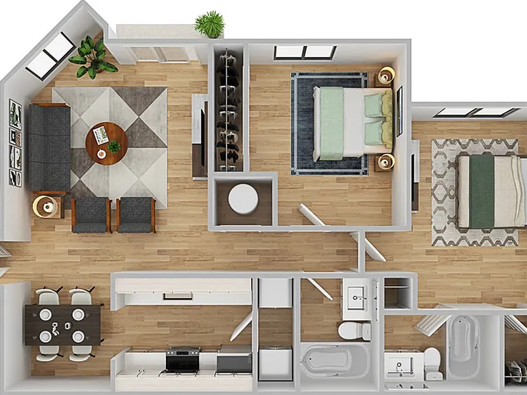 2 Bedroom | 2 Bath | 958 SF 2 Bedroom | 2 Bath | 958 SF