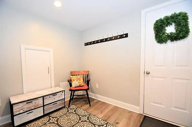 Mudroom off garage